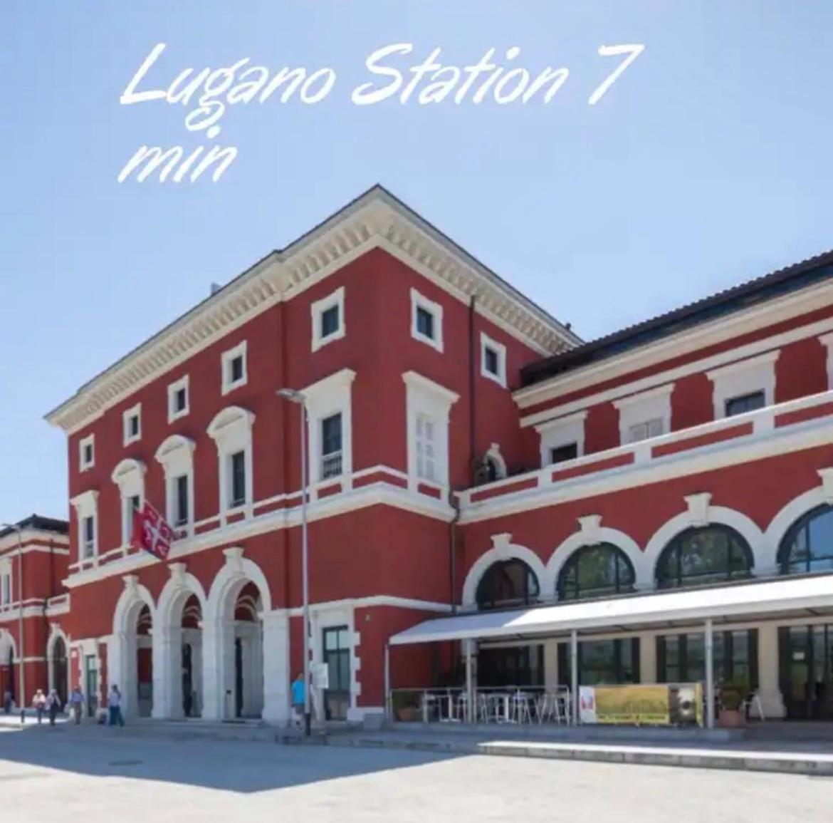 Violet Suite 5 Lugano City For 4 Guest -By Easylife Swiss Bagian luar foto
